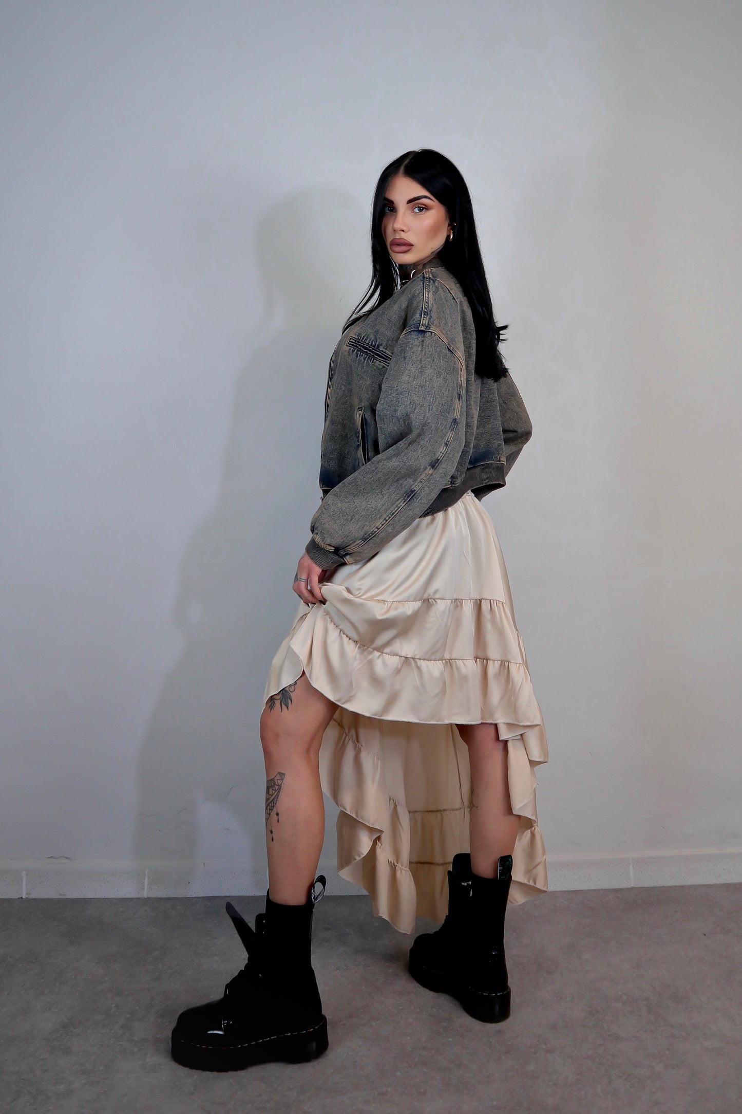 Bomber denim Street - Sabbiato