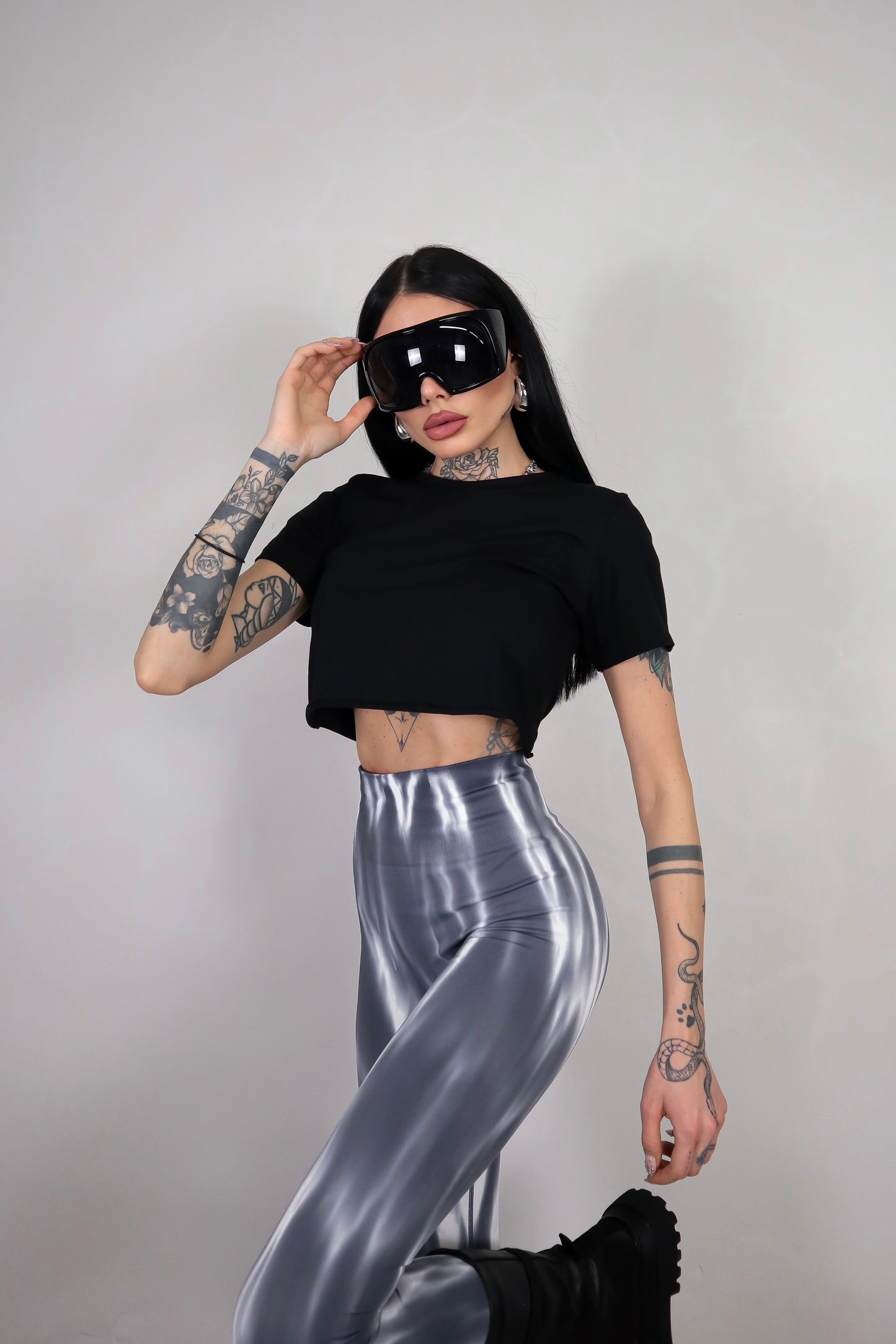 Leggins Tie Dye - Grigio