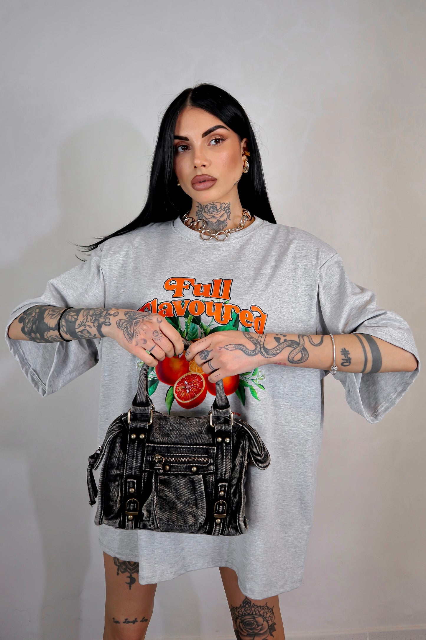 T-Shirt over Juice - Grigio