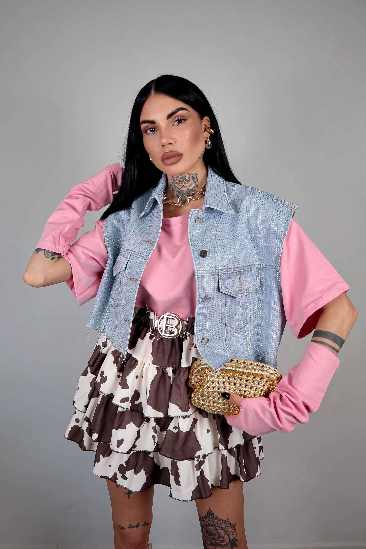Gilet denim Brillo