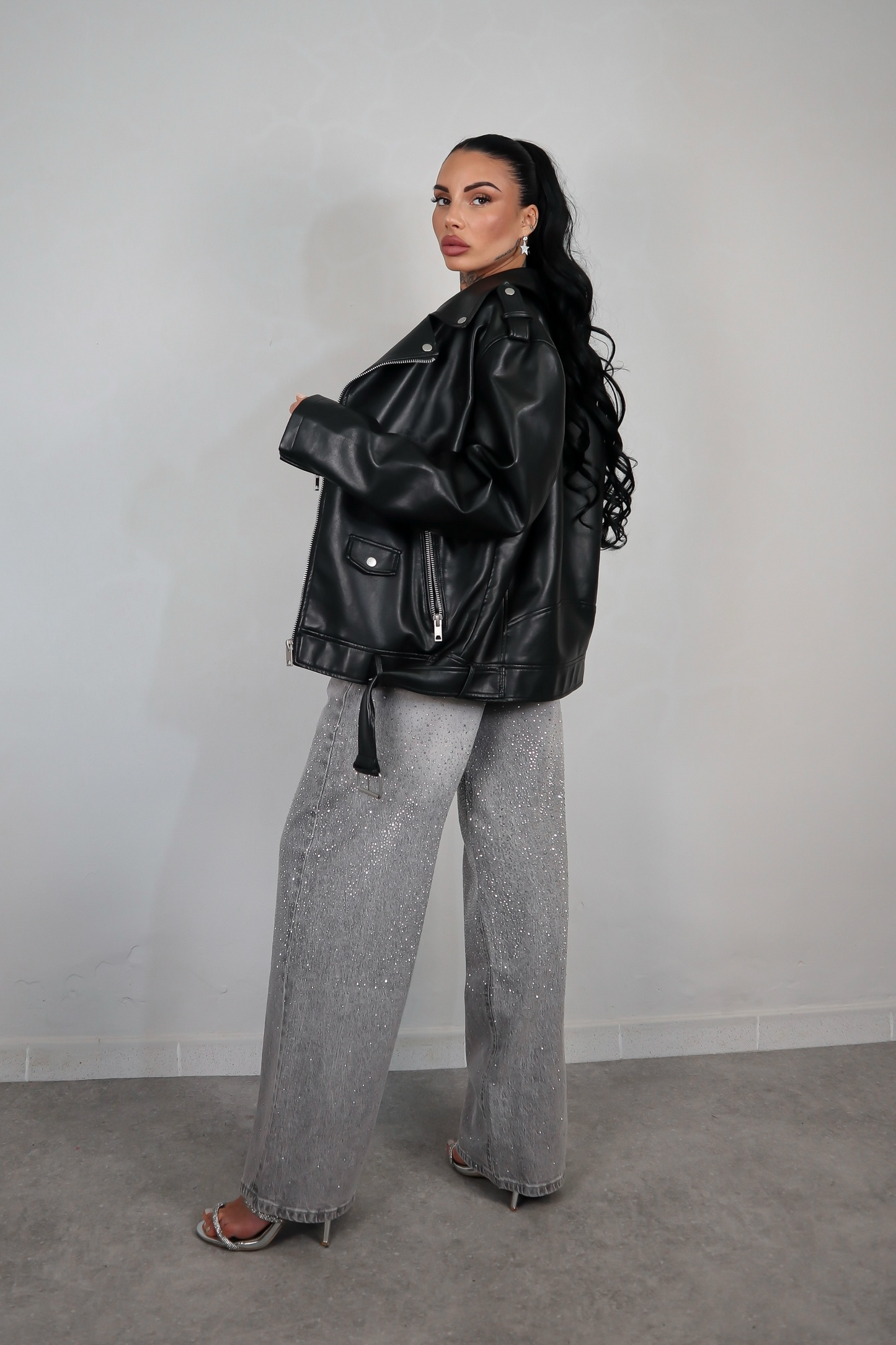 Chiodo Ecopelle Oversize