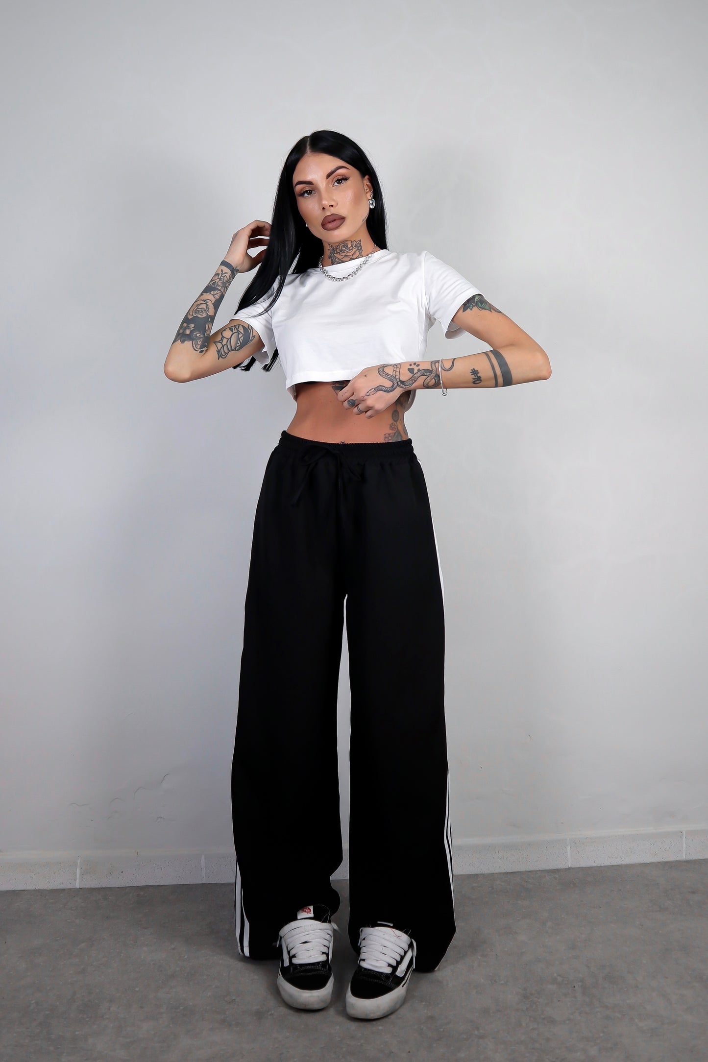 Pantalone Stripes - Nero