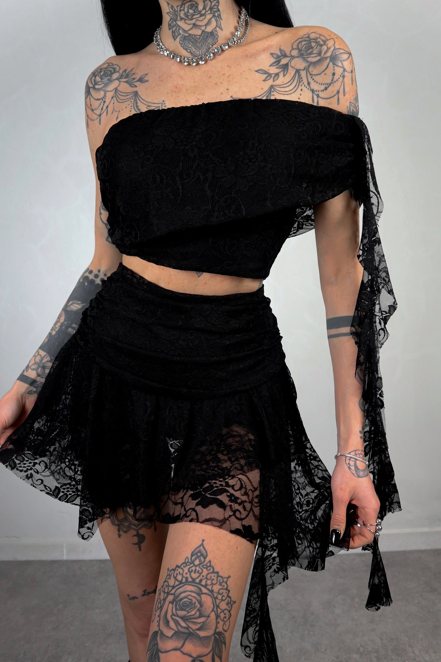 Completo in pizzo Elodie
