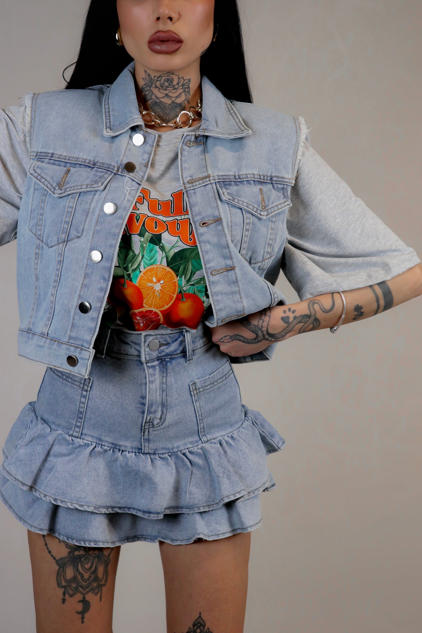 Gilet denim Jenny