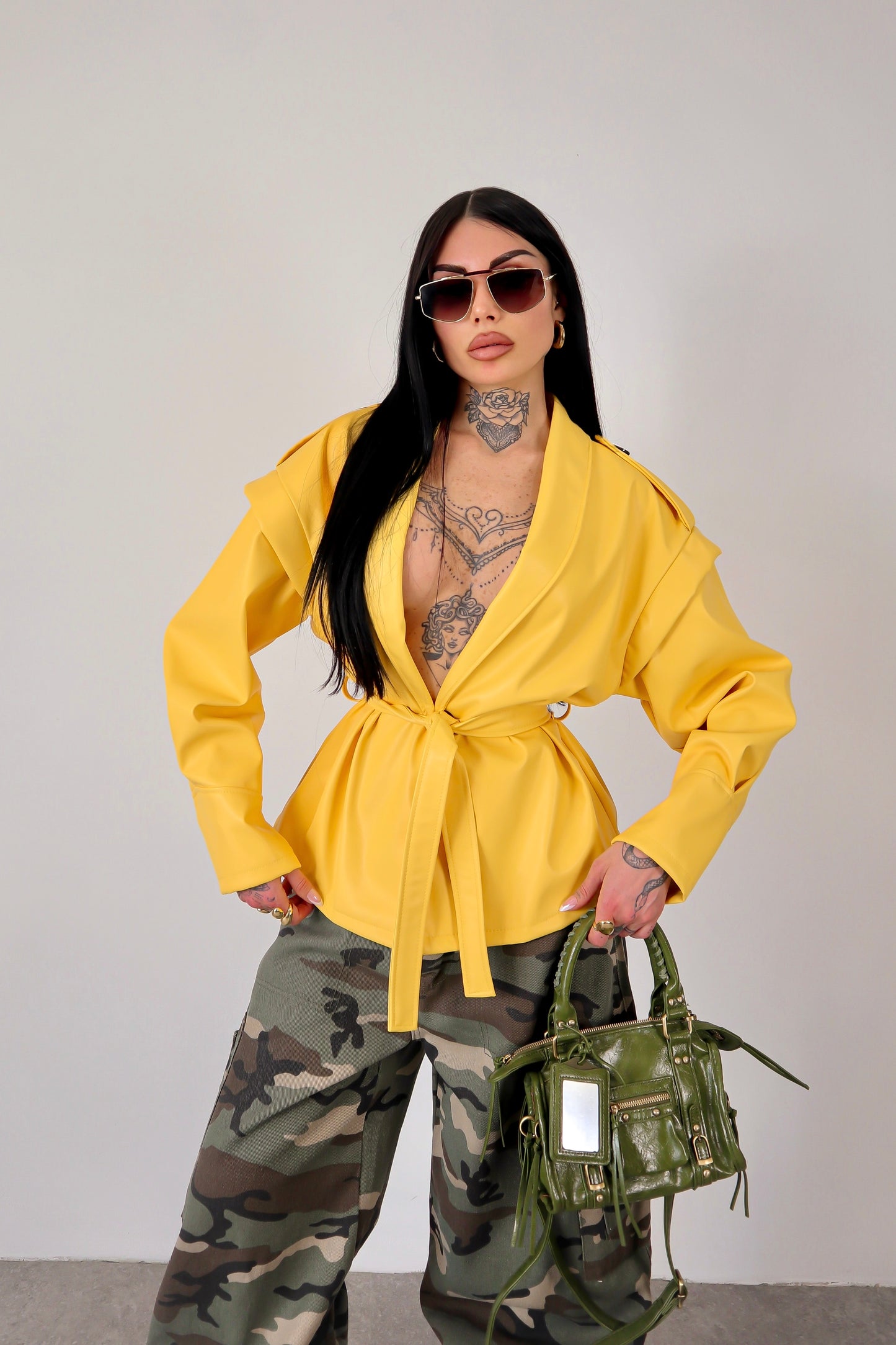 Giacca Ecopelle Mirabel - Giallo