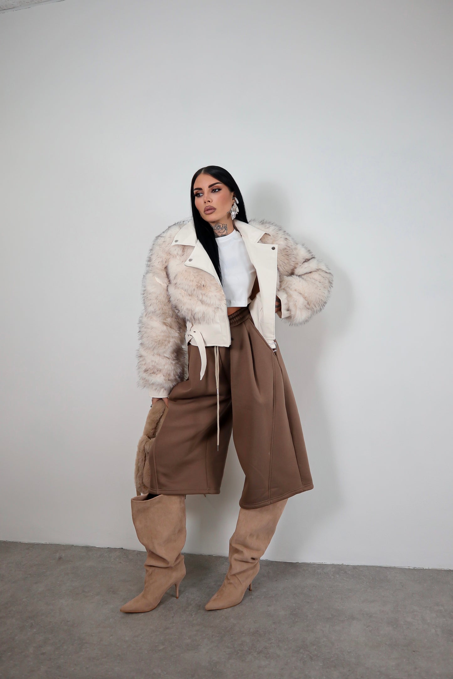 Bermuda Tuta Baggy - Marrone