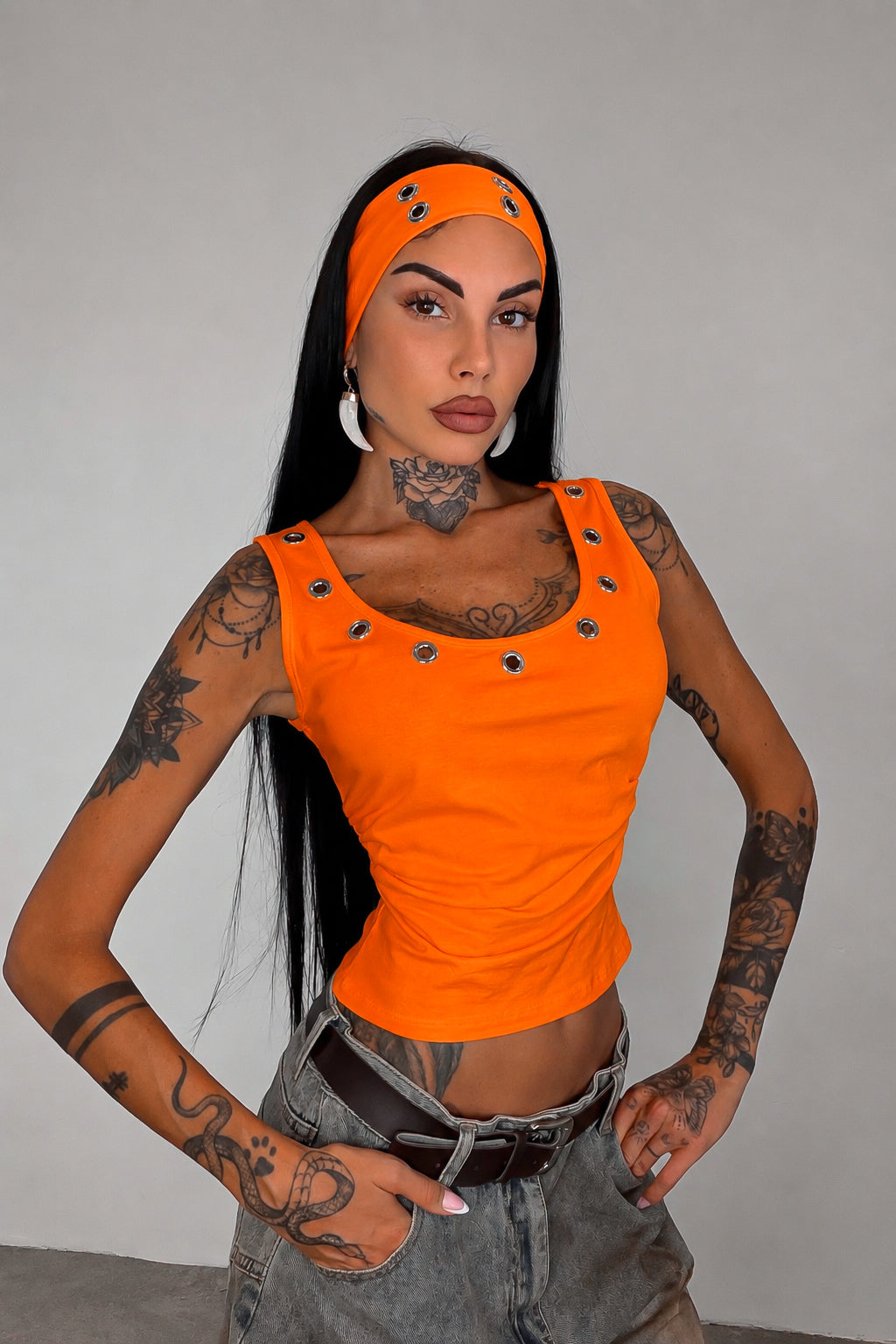 Set Canotta + Fascia - Arancione