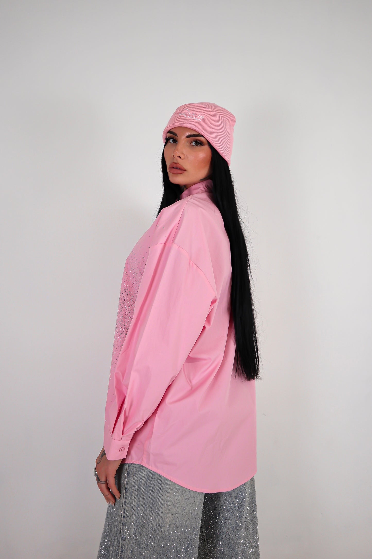 Camicia Strass - Rosa