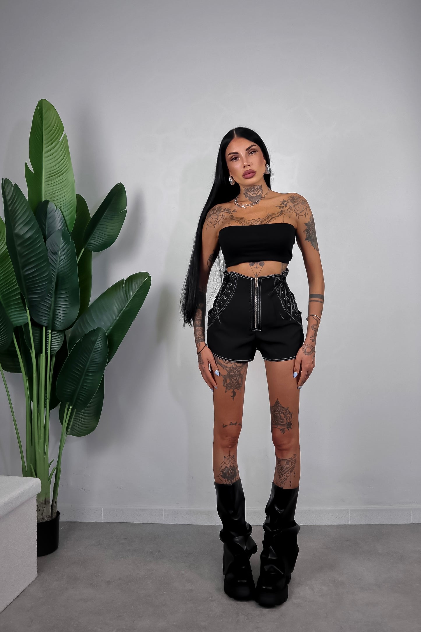 Shorts Stringhe - Nero