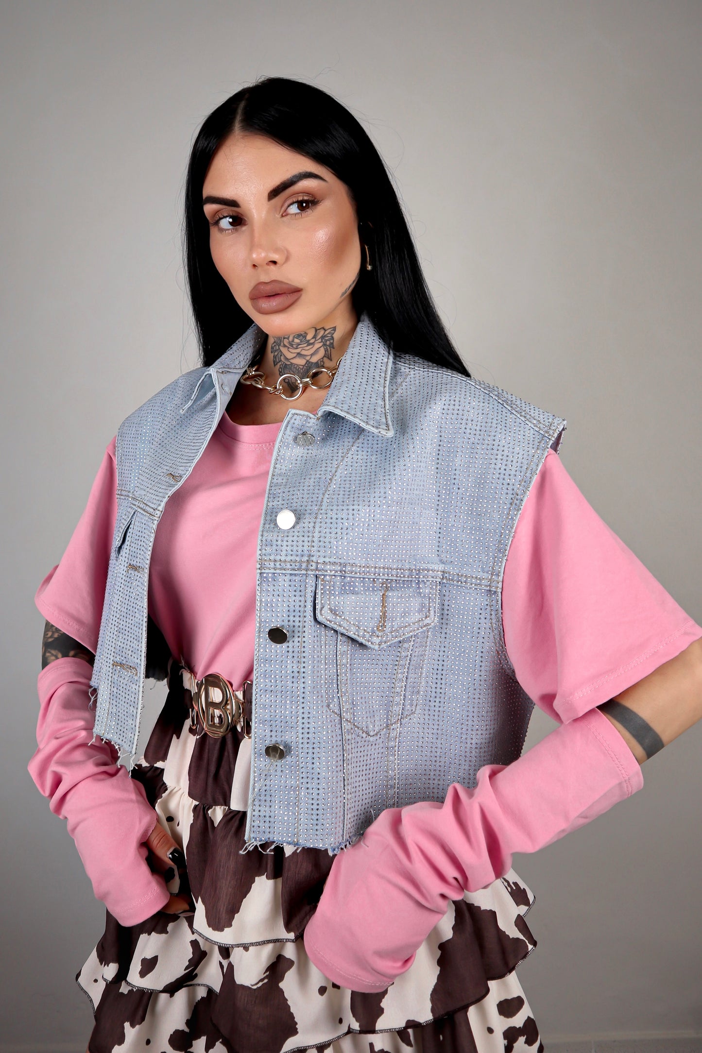 Gilet denim Brillo