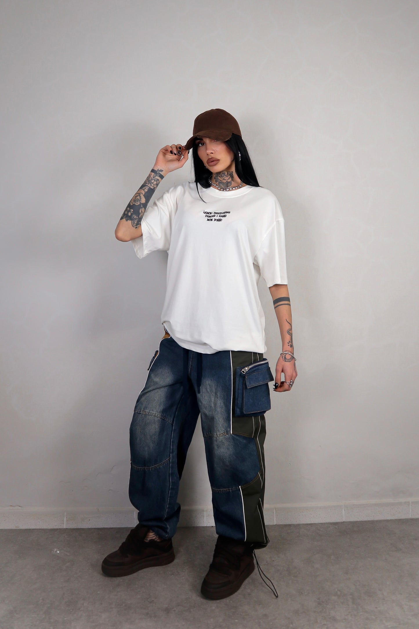 Pantalone Cargo Bicolor