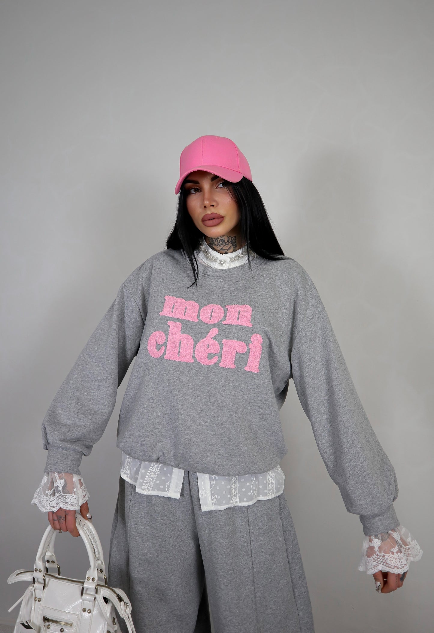 Felpa Mon Cheri - Grigio mi
