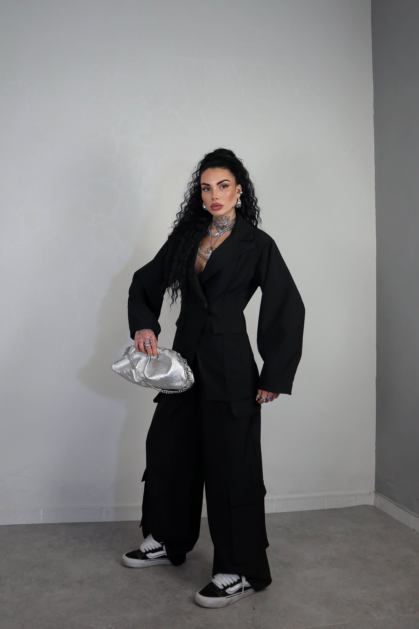 Tailleur Cargo - Nero
