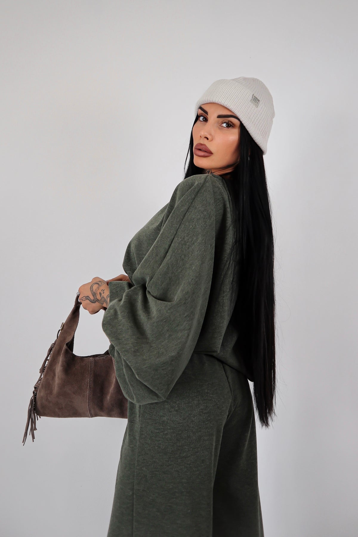 Completo in maglia Isadora - Verde militare