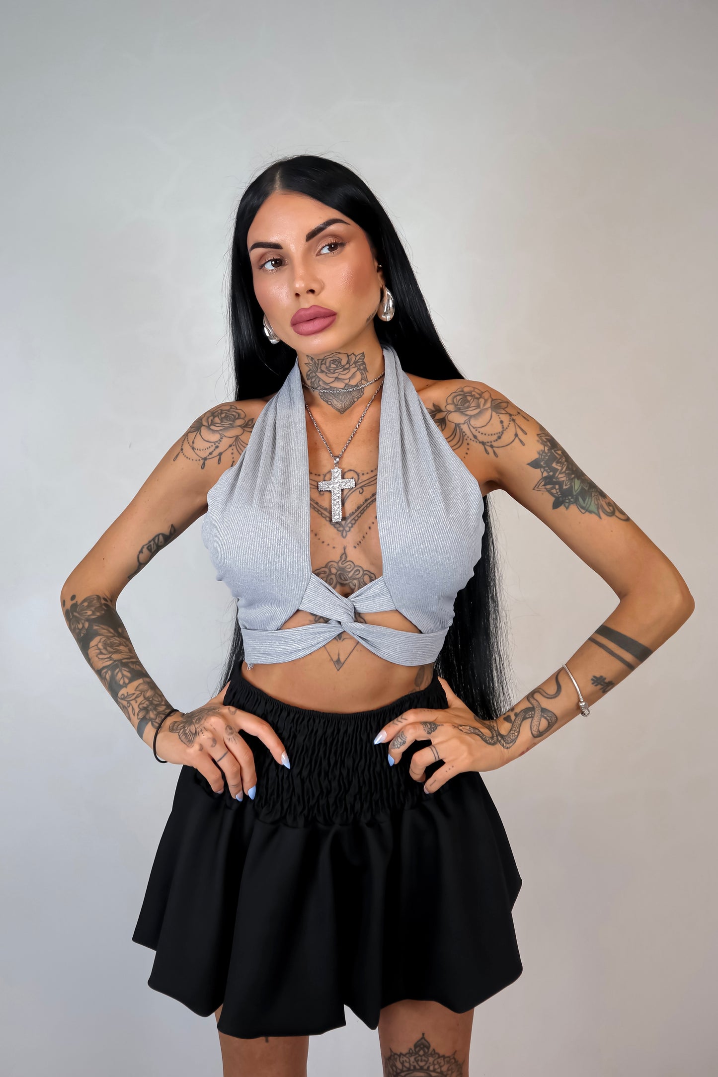 Top Incrocio - Grigio