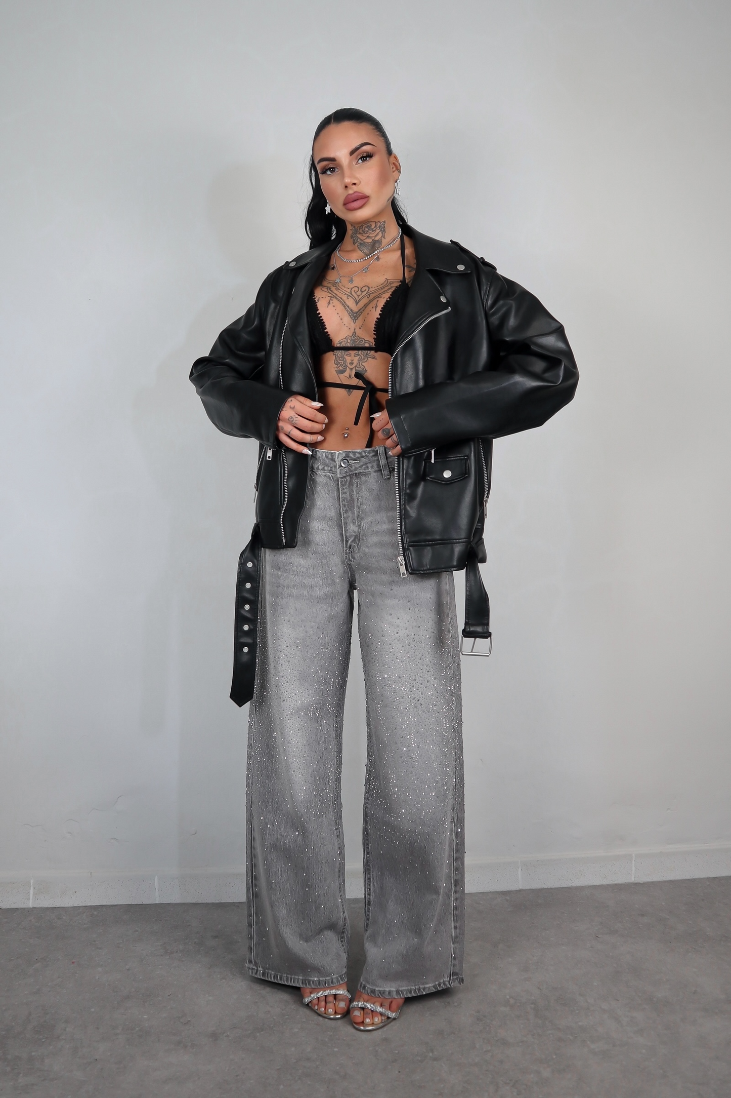 Chiodo Ecopelle Oversize