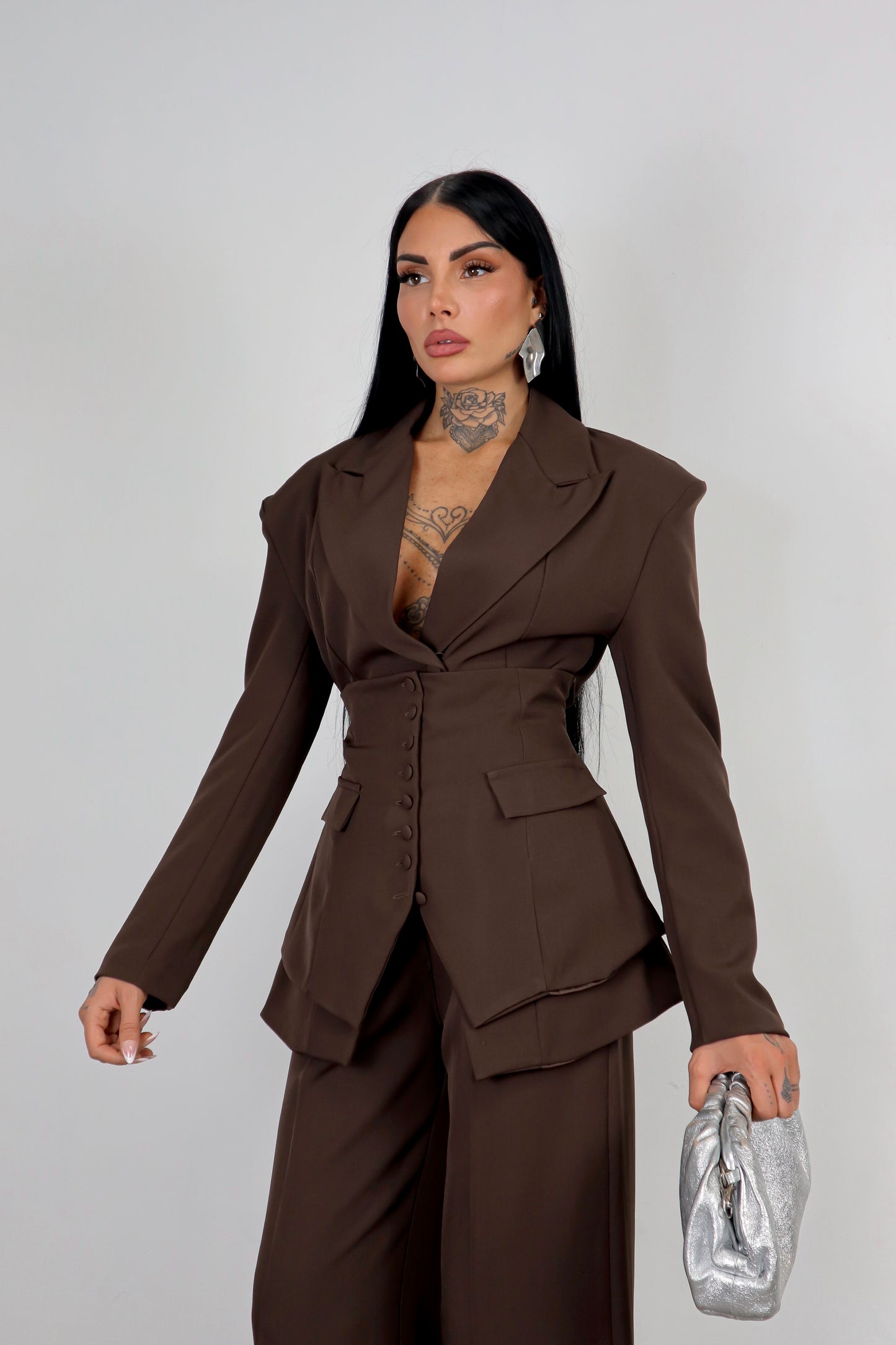 Tailleur Corsetto - Marrone