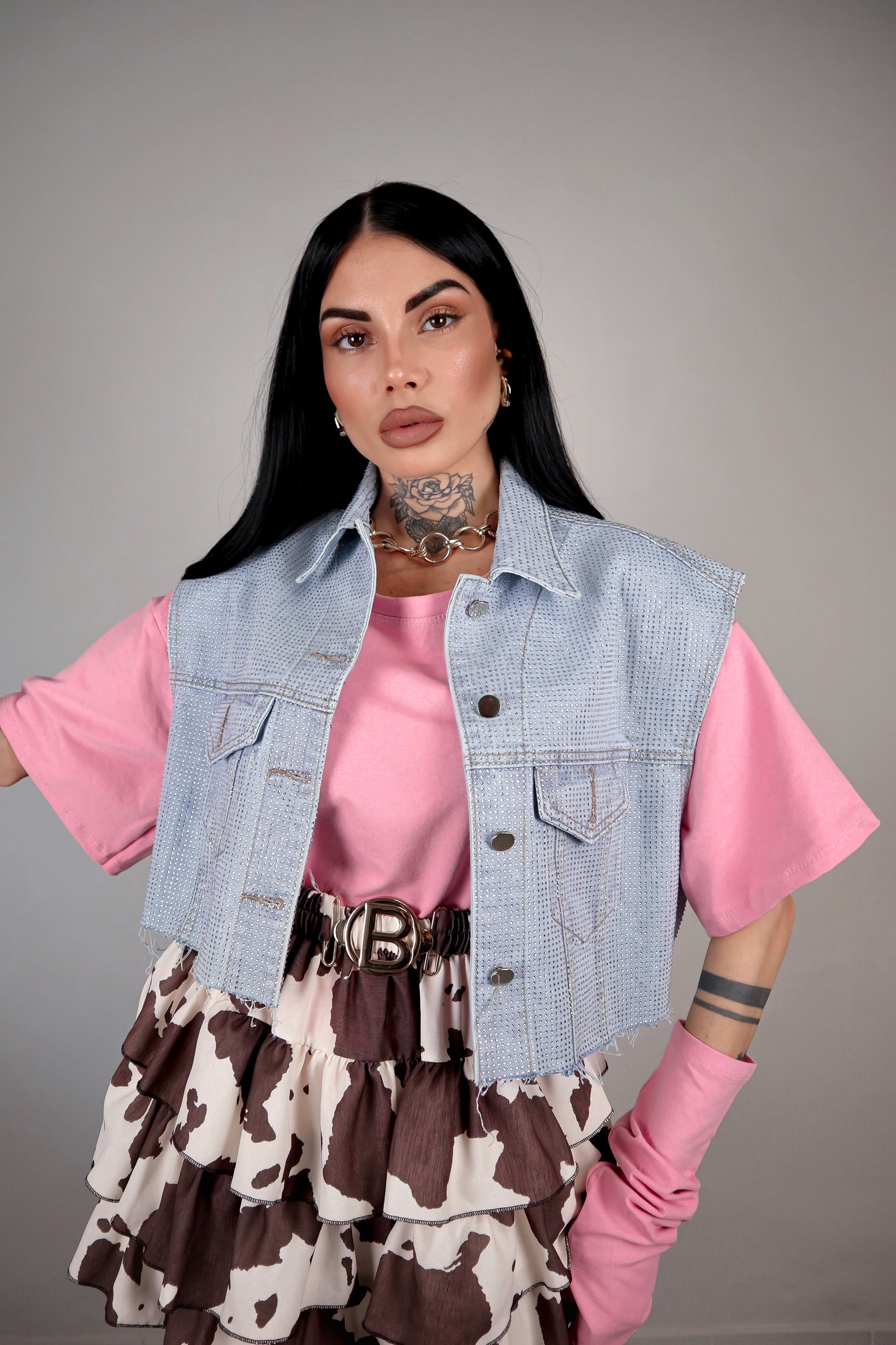 Gilet denim Brillo