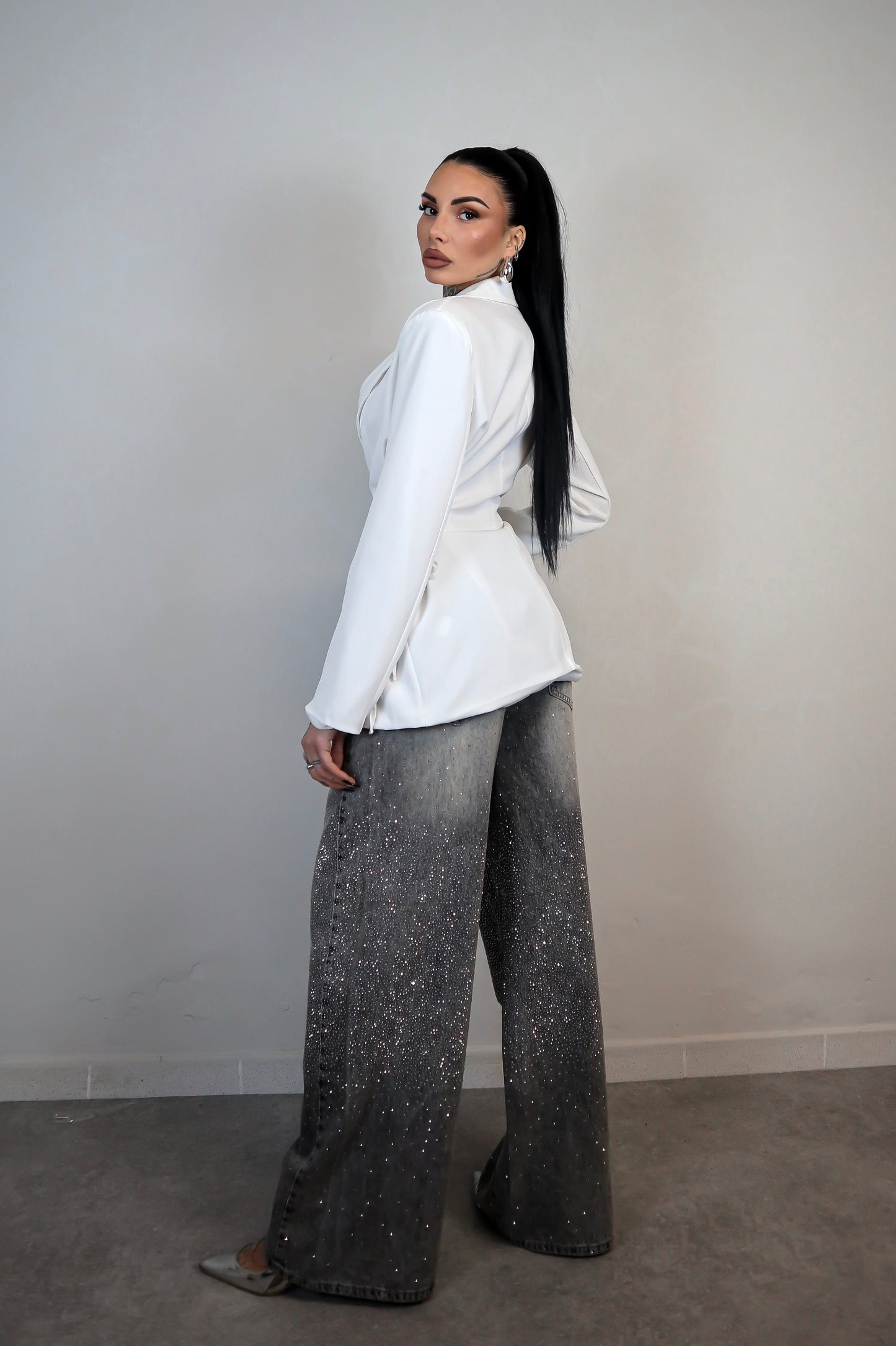 Blazer Stringhe - Bianco