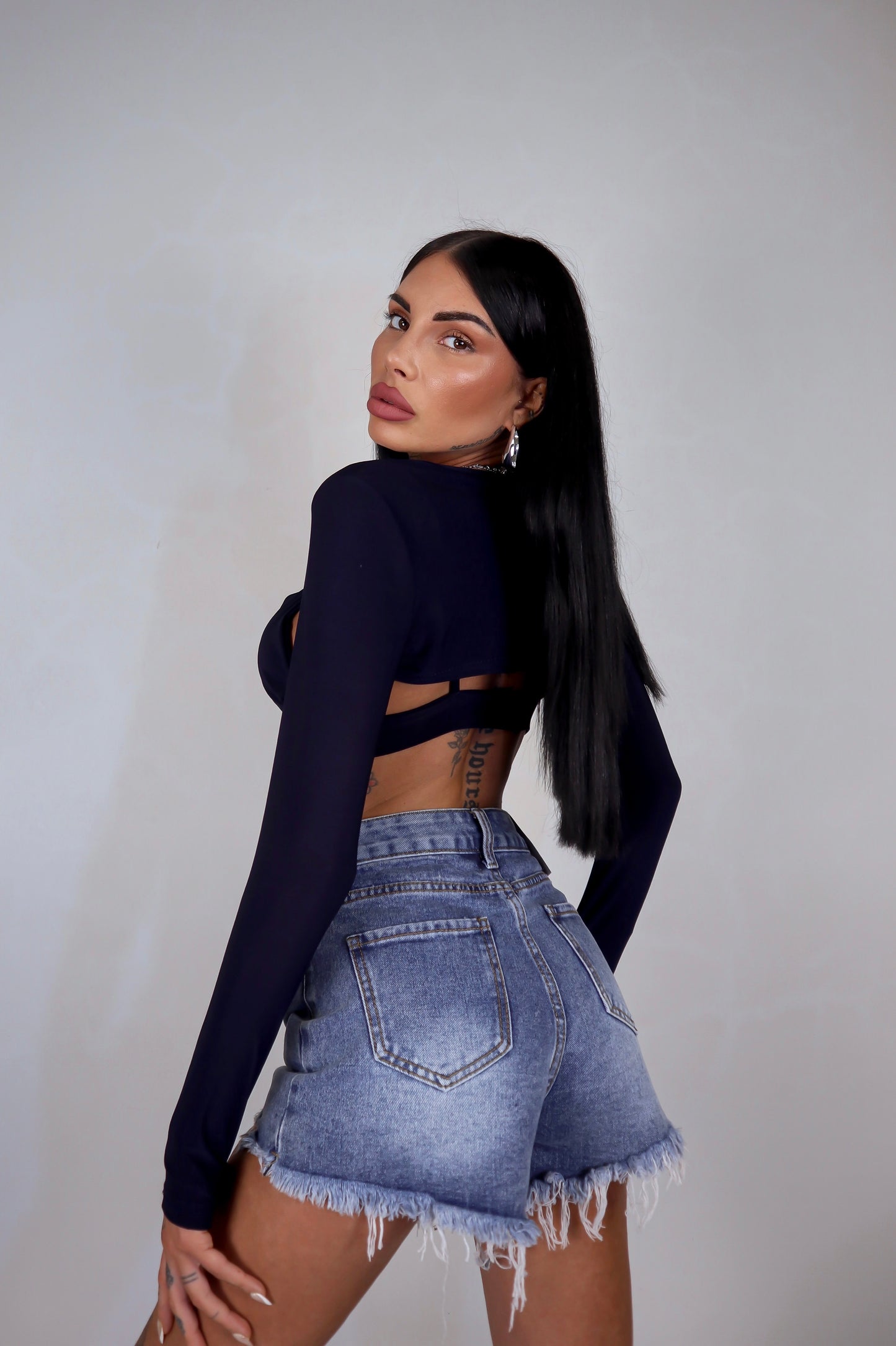 Shorts denim Borchie - Denim