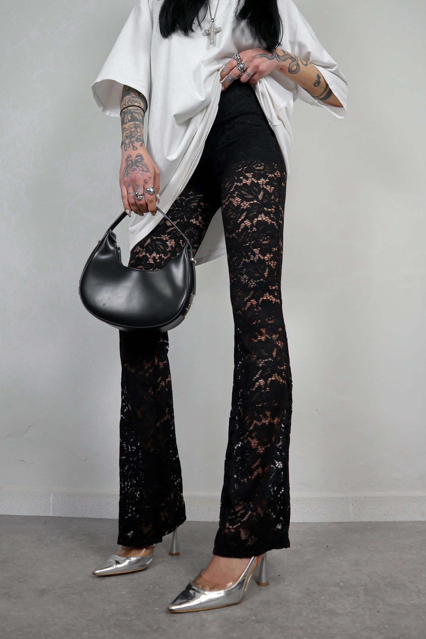Pantalone Pizzo Zampetta - Nero