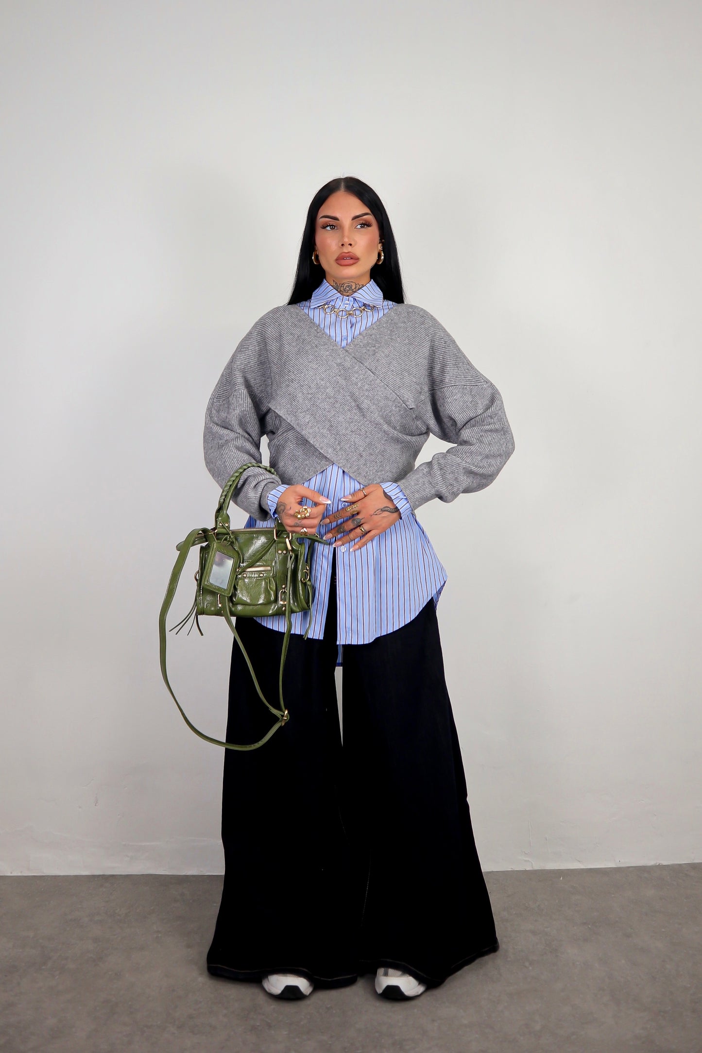 Camicia oversize Kristy - Azzurro