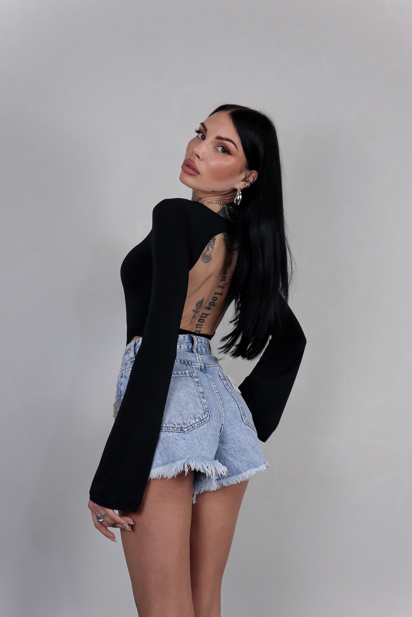 Shorts denim Borchie
