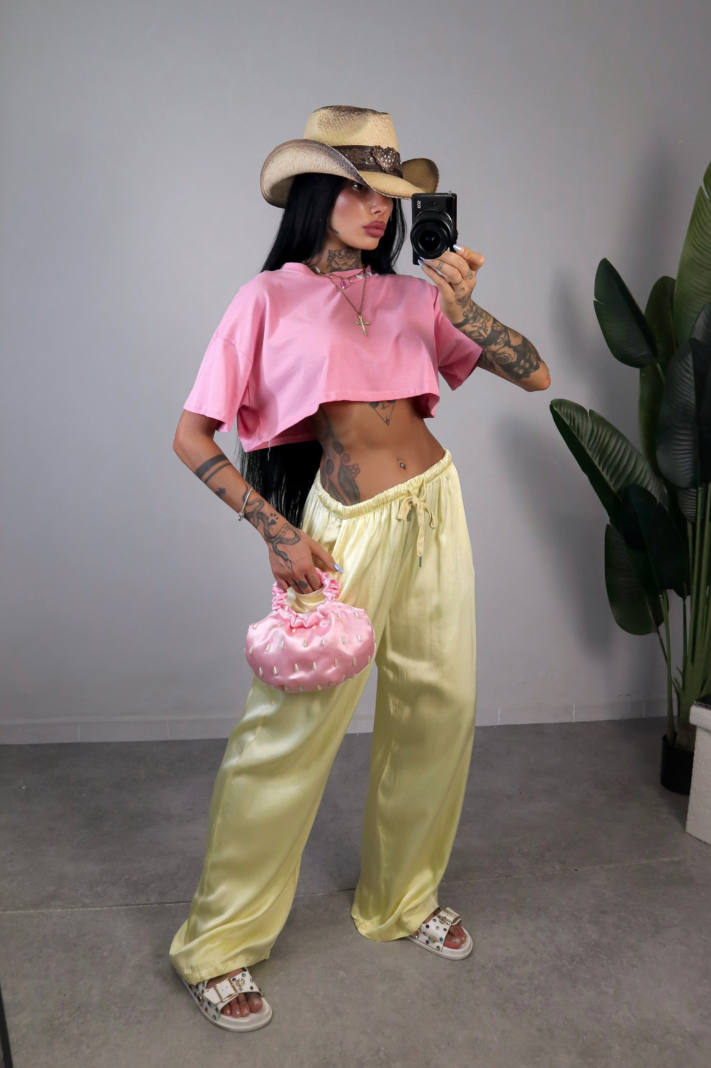 Pantalone Satin - Giallo