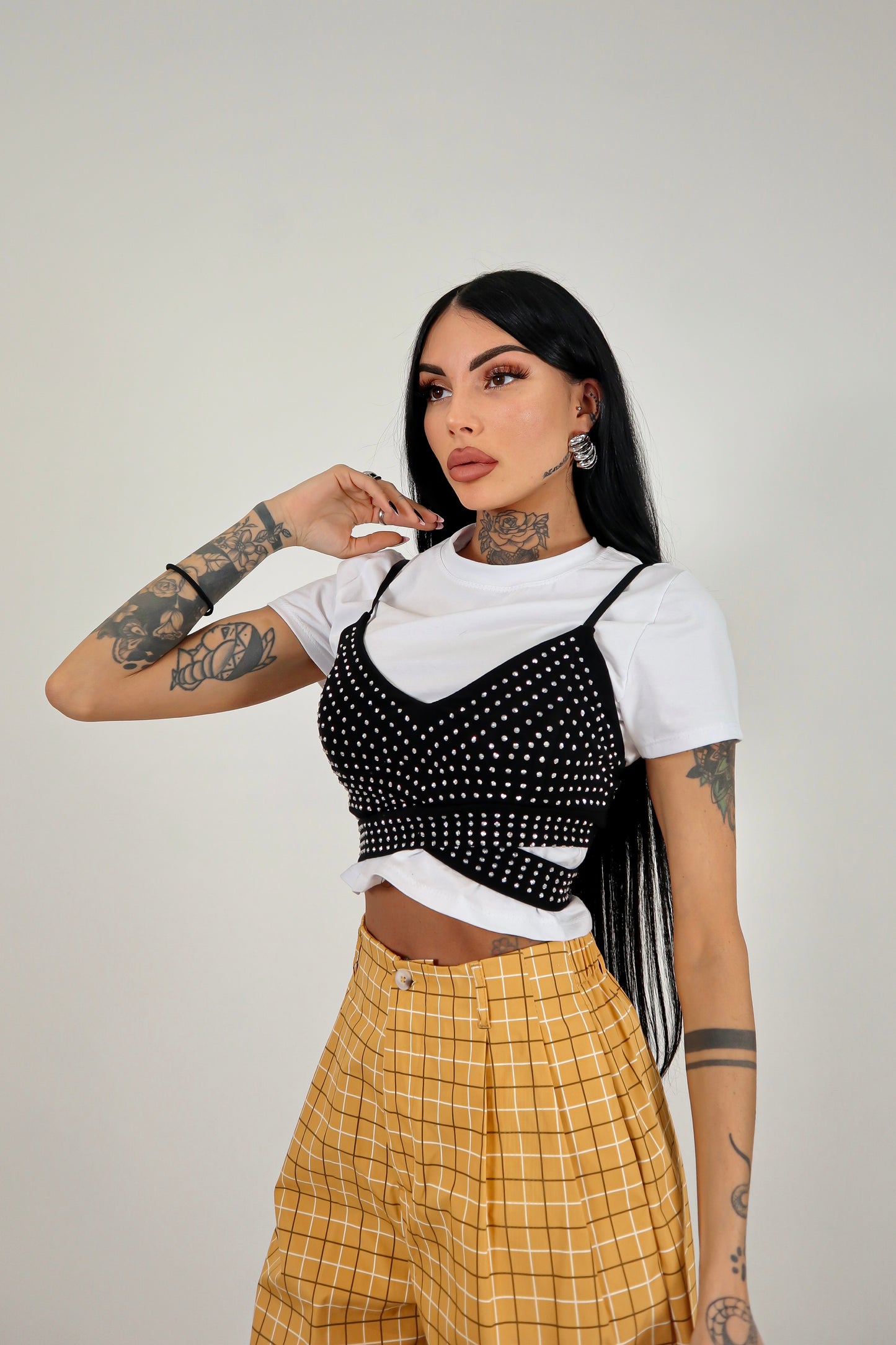 Set T-shirt + Top Borchie