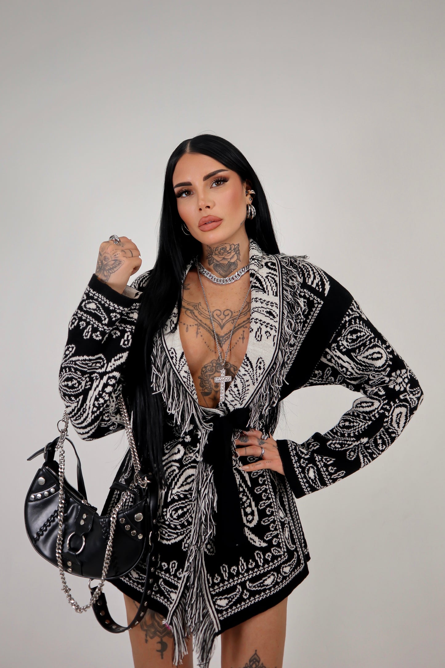 Cardigan Perù - Nero