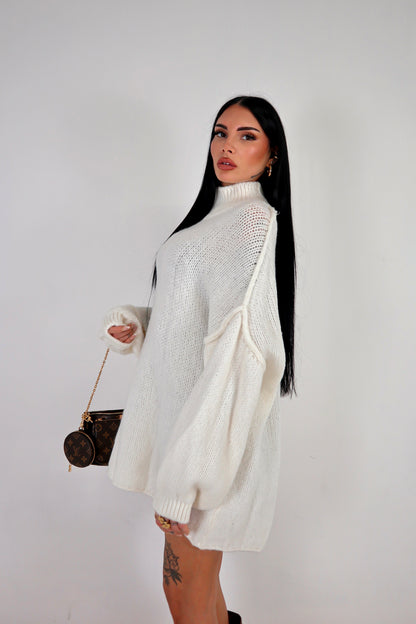 Maxi Maglione Ruby - Bianco