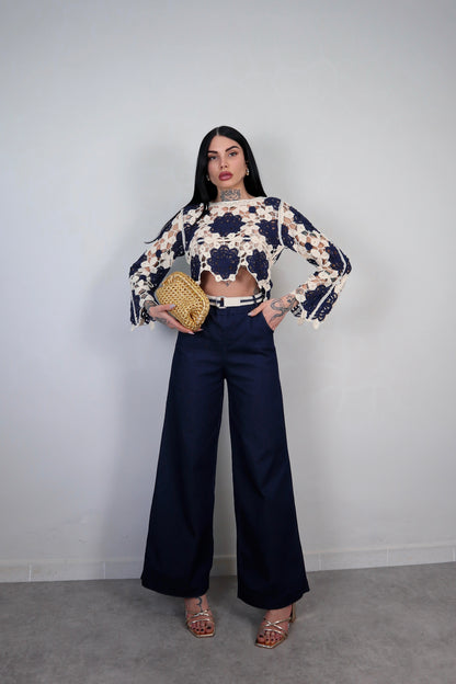 Pantalone Denim Capri