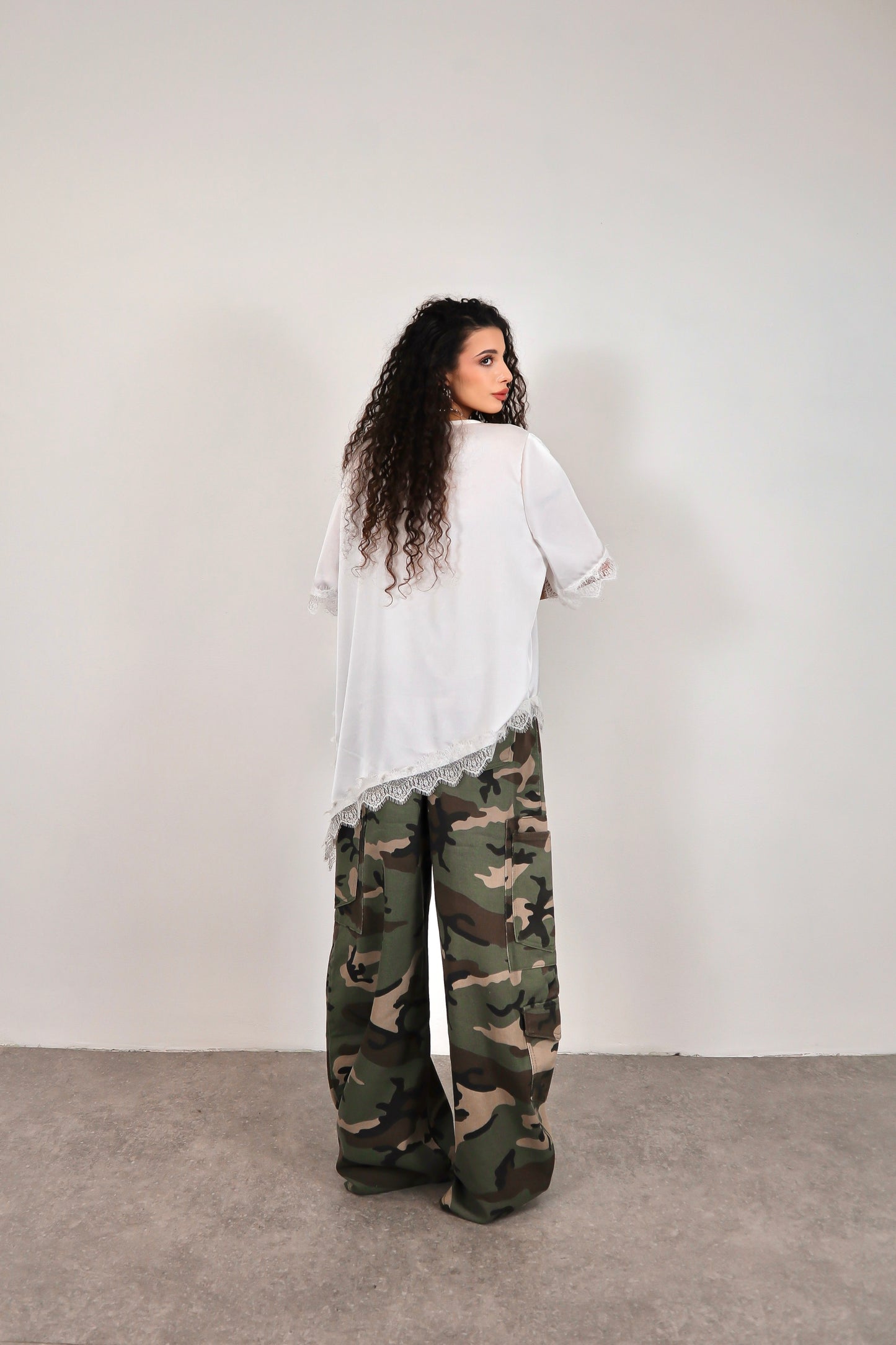 T-shirt Pizzo Brianna - Bianco