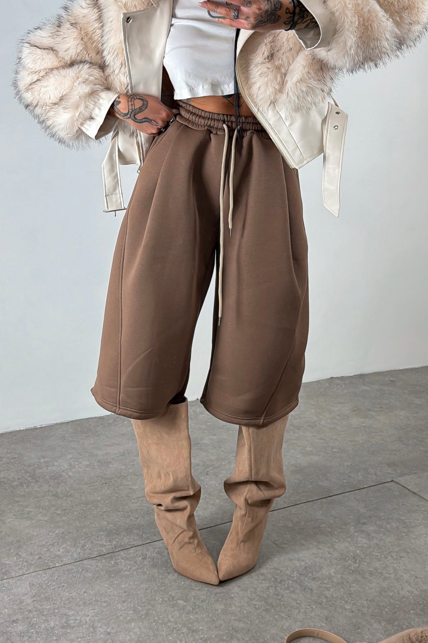 Bermuda Tuta Baggy - Marrone