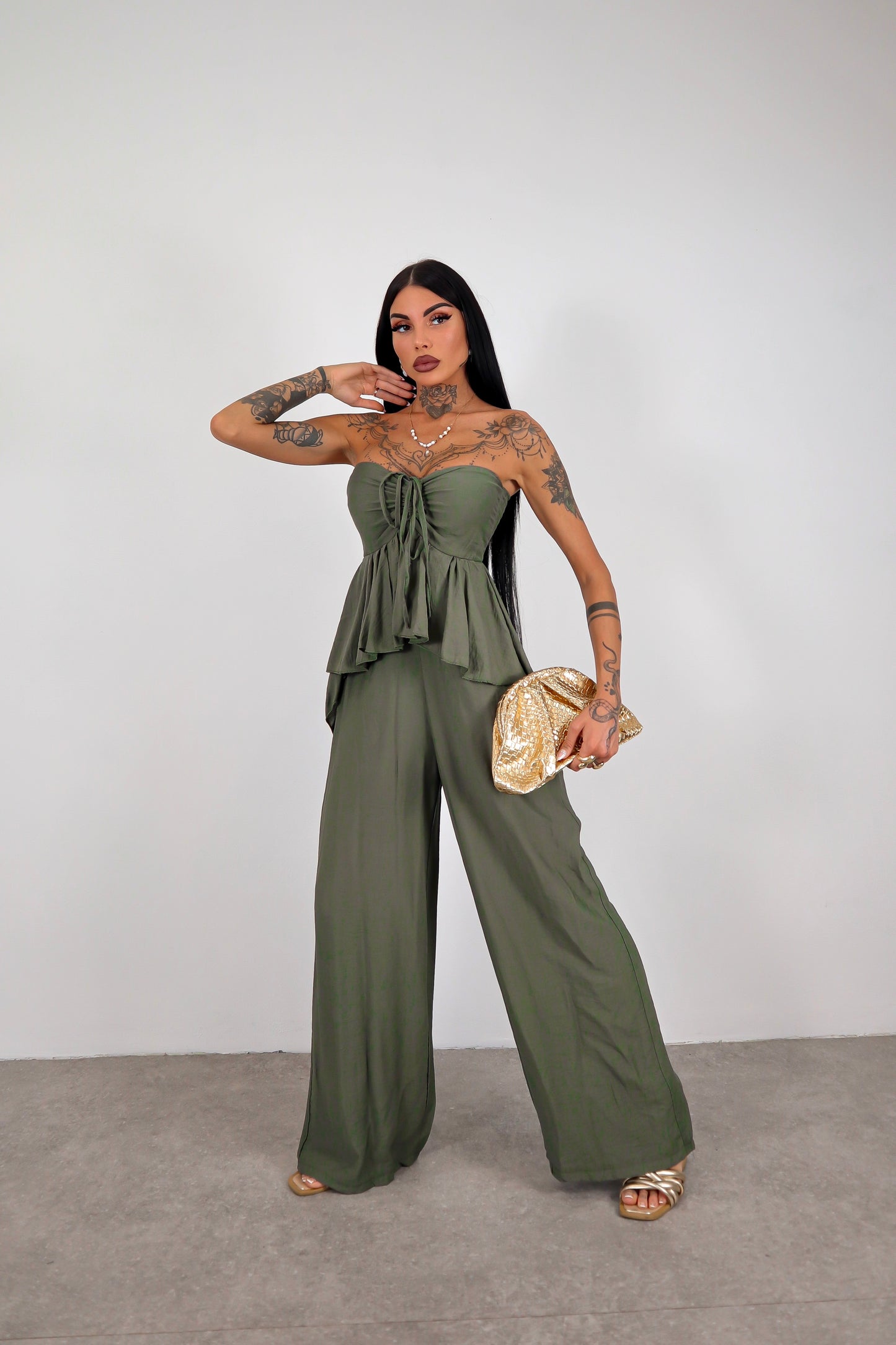Tuta intera Noelle - Verde militare