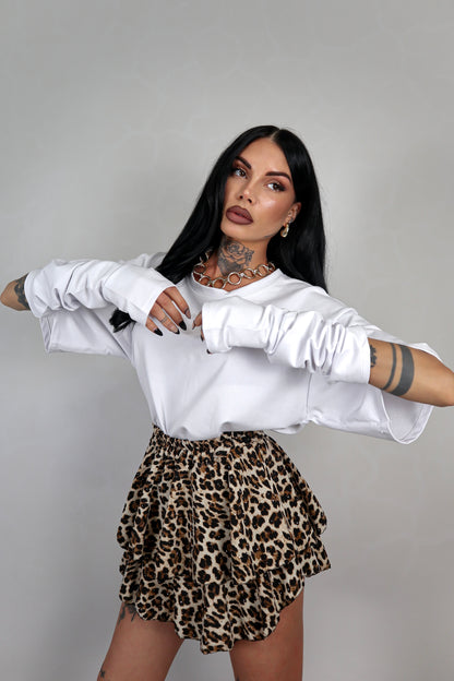 T-Shirt Manicotti - Bianco
