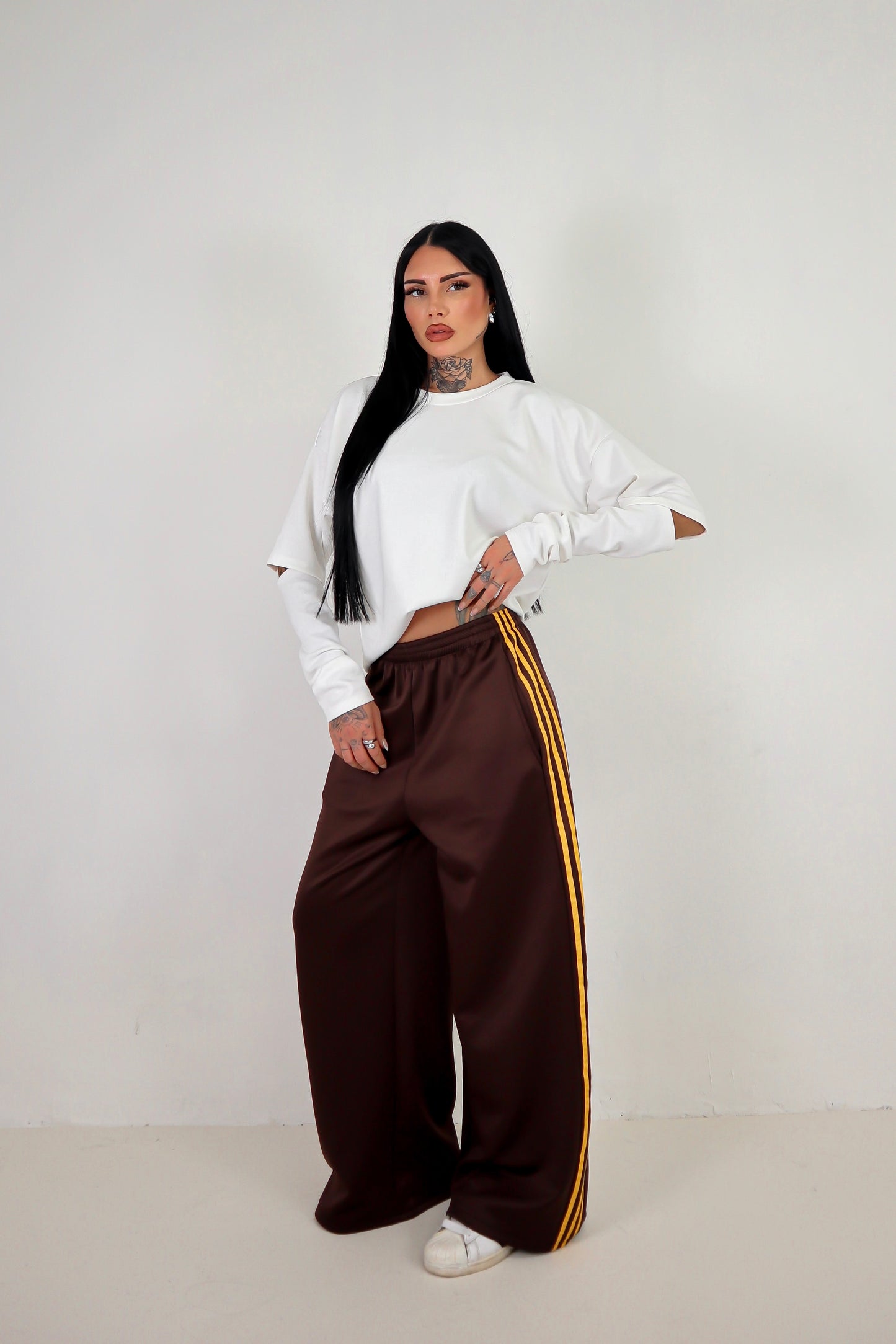 Pantalone Adi - Marrone/Giallo
