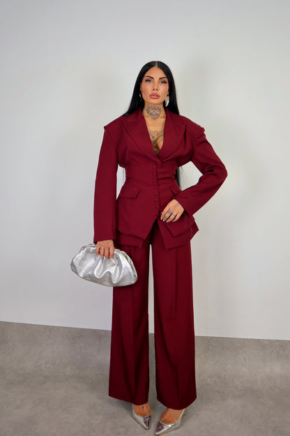 Tailleur Corsetto - Bordeaux