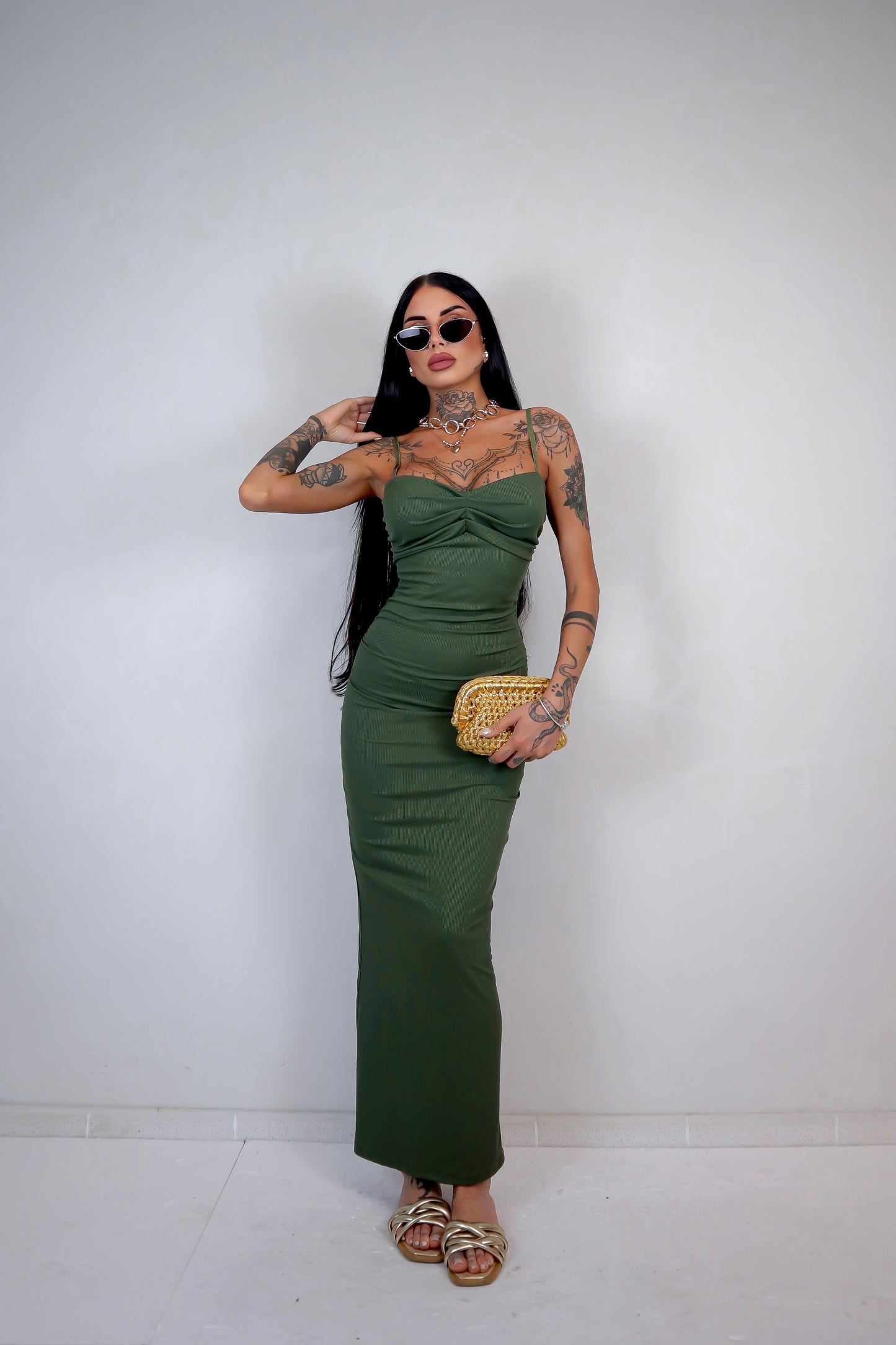 Abito Sharon - Verde militare