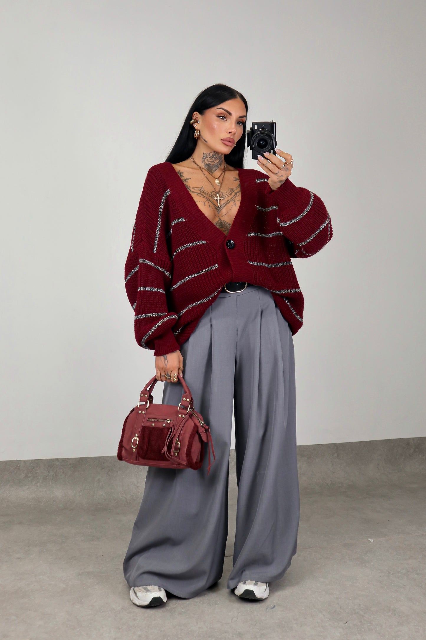 Cardigan over Brenda - Bordeaux