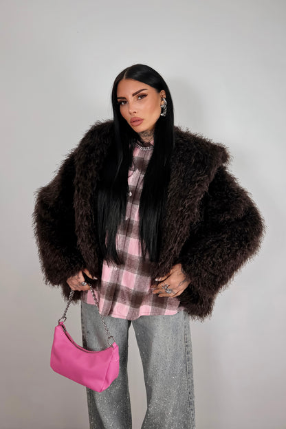Pelliccia Mongolia - Marrone