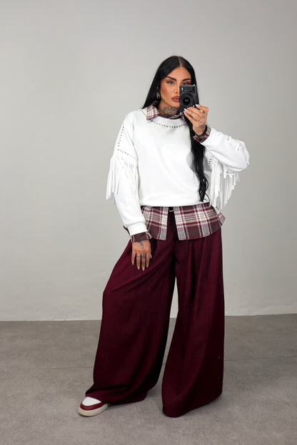 Pantalone Formal - Bordeaux
