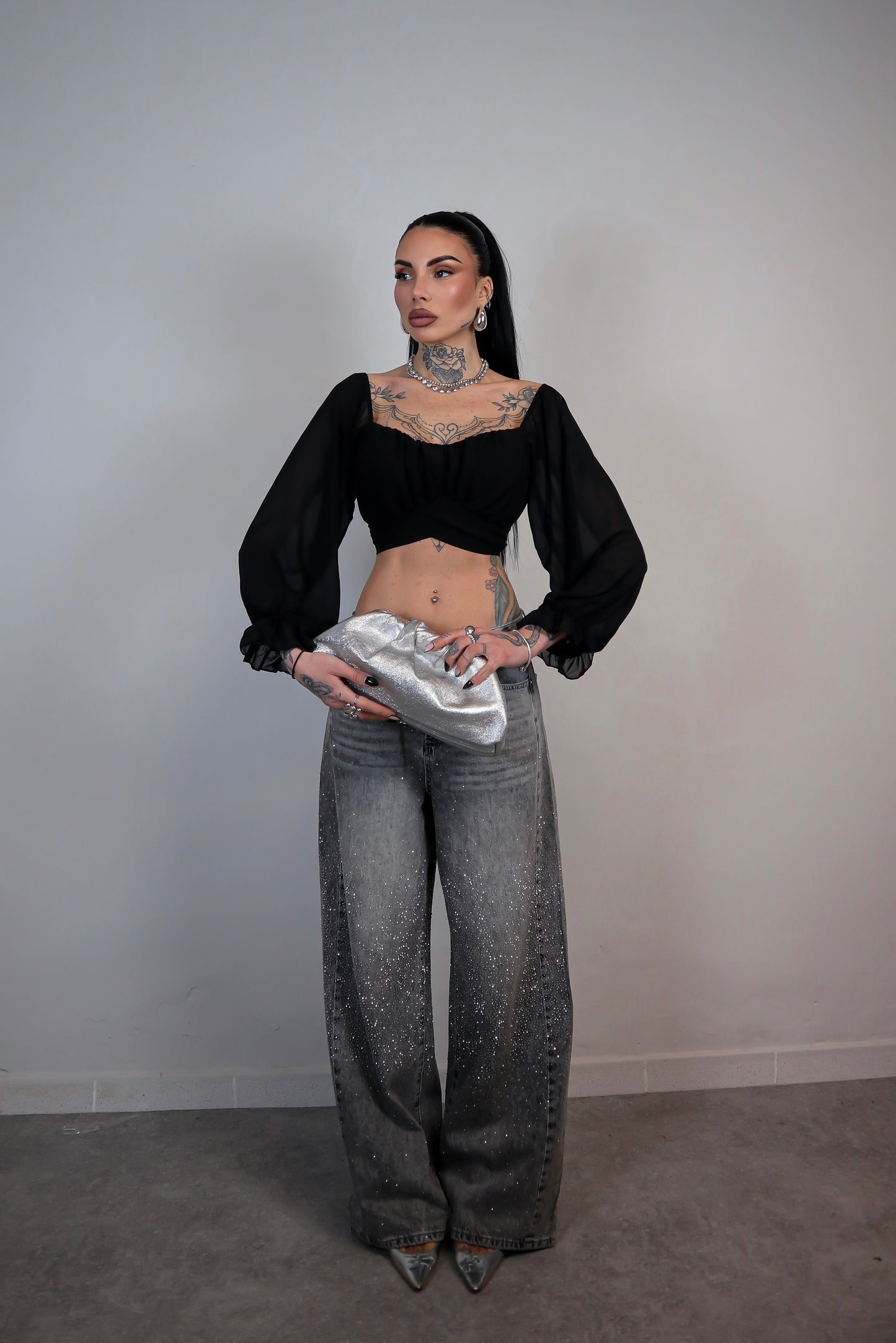 Crop Top Wonder - Nero