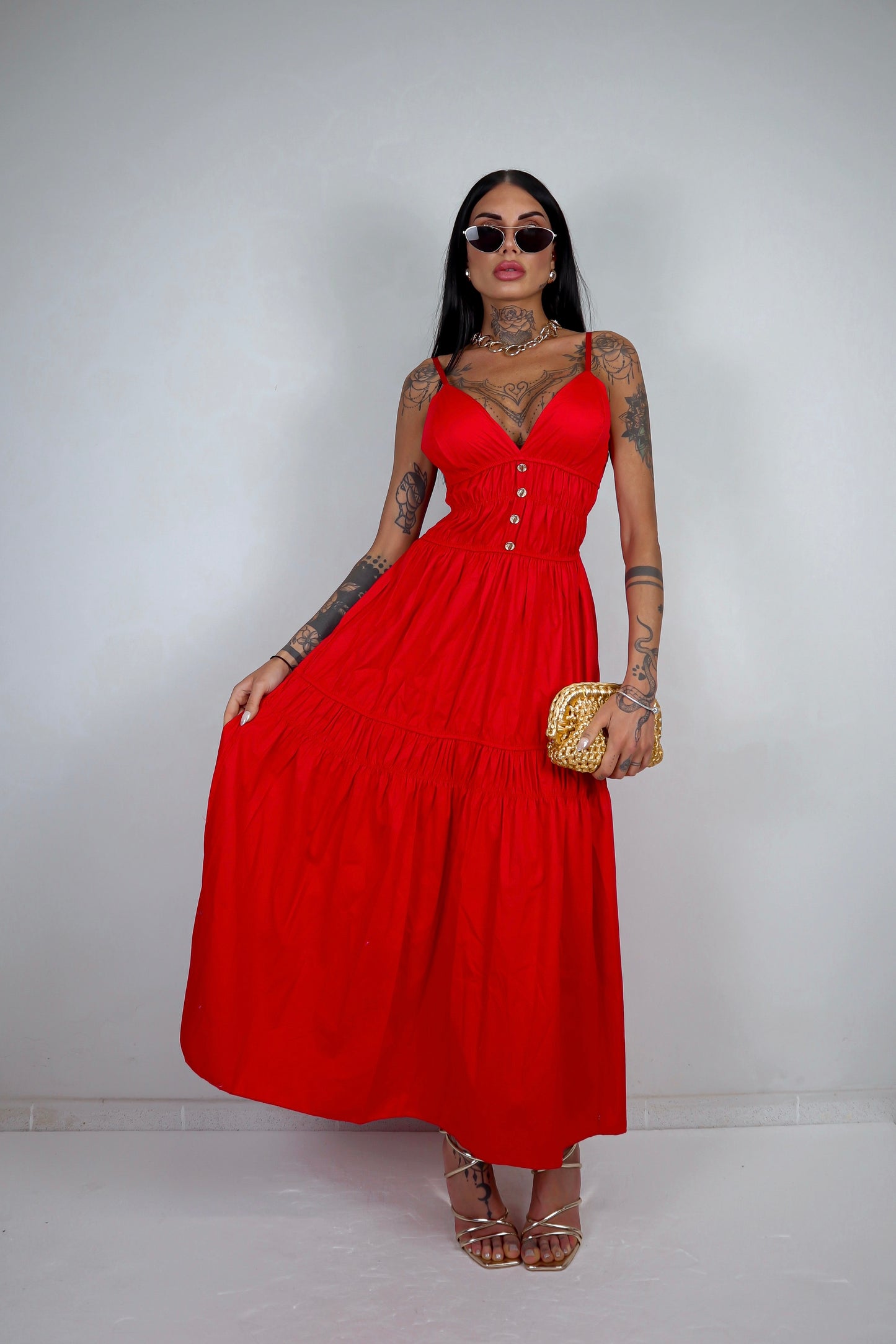Abito Clara - Rosso