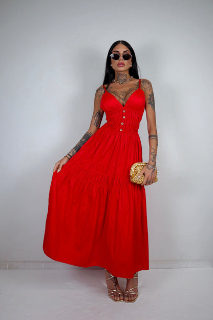 Abito Clara - Rosso