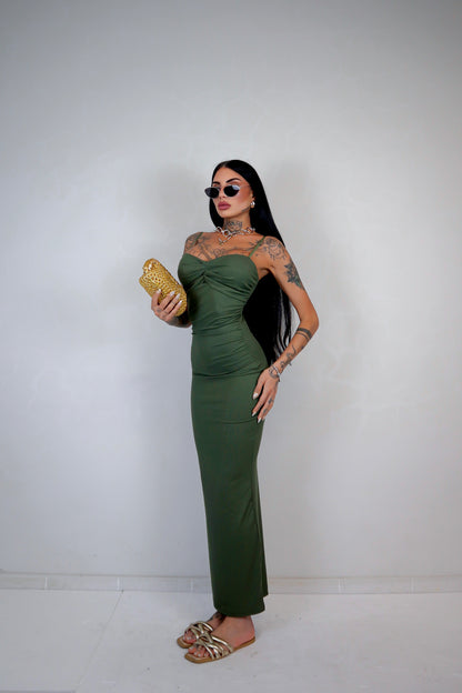 Abito Sharon - Verde militare