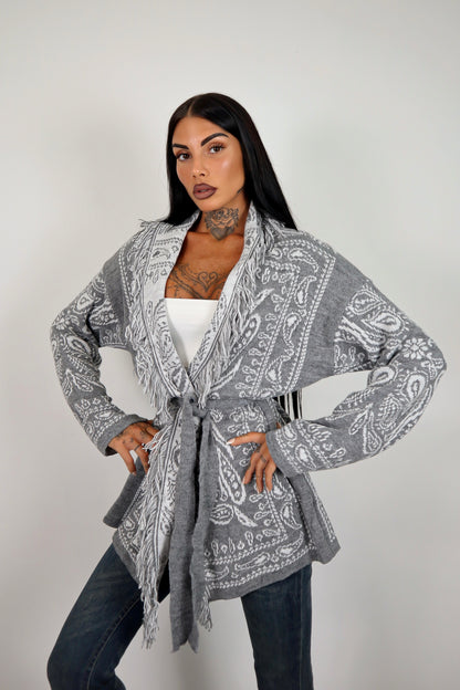 Cardigan Perù - Grigio