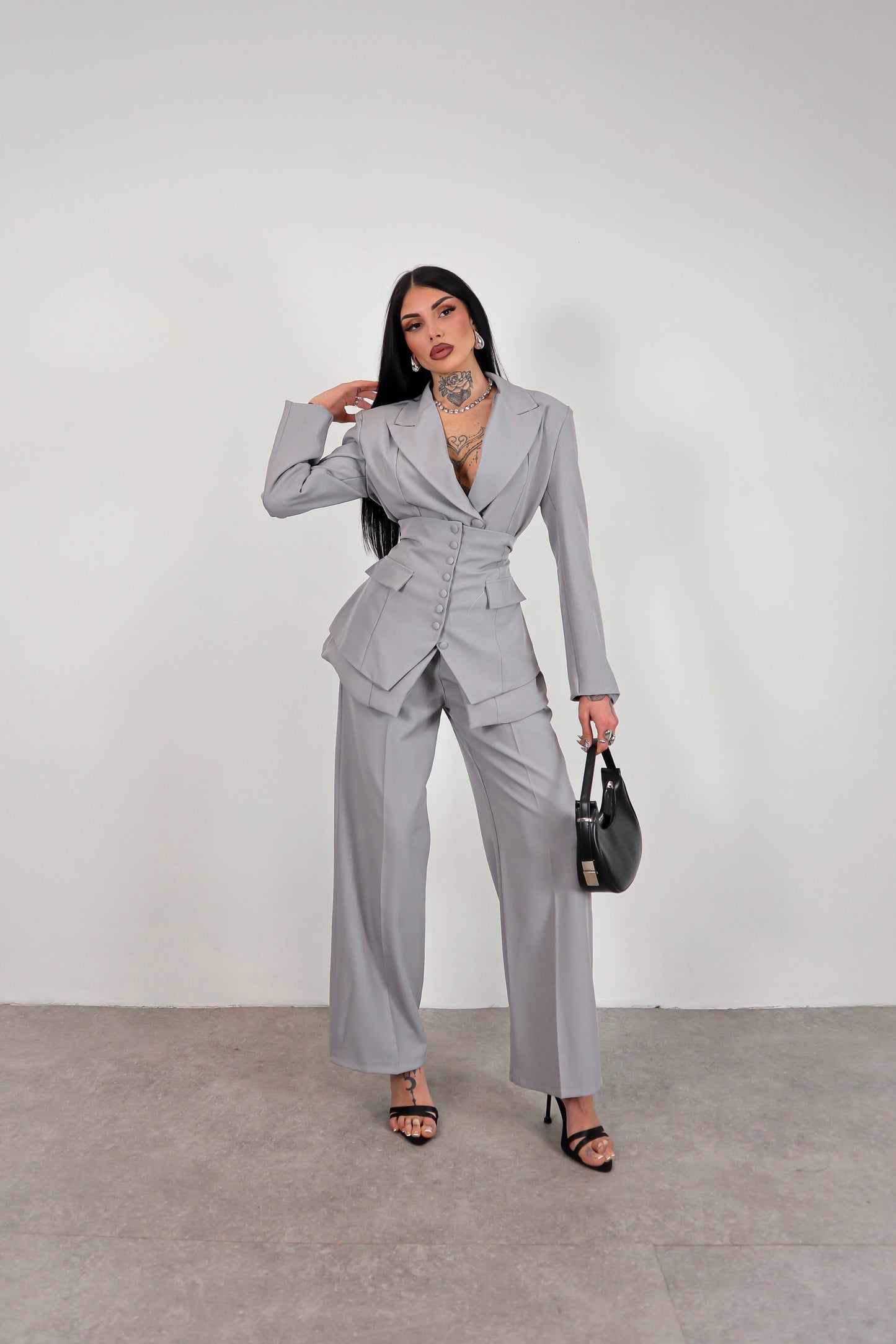 Tailleur Corsetto - Grigio chiaro