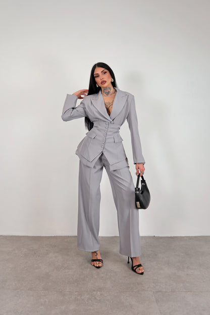 Tailleur Corsetto - Grigio chiaro