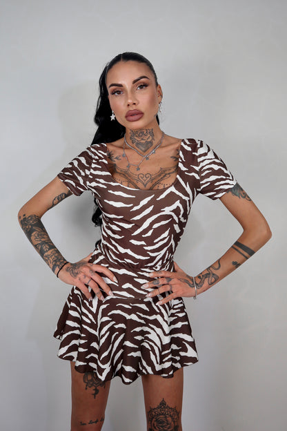 Body Shaila - Zebrato Marrone